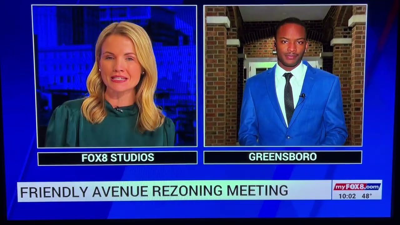 FOX 8 News - 10 PM November 13th Community Meeting with developer